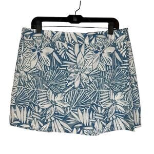 Ripskirt Hawaii Length 1 Floral Print Wrap Skirt Size L Blue White Lotta Leg